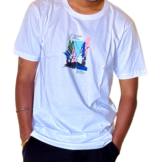 Unisex White Cotton Printed T-Shirt – Comfortable & Trendy Casual Wear 🤍
